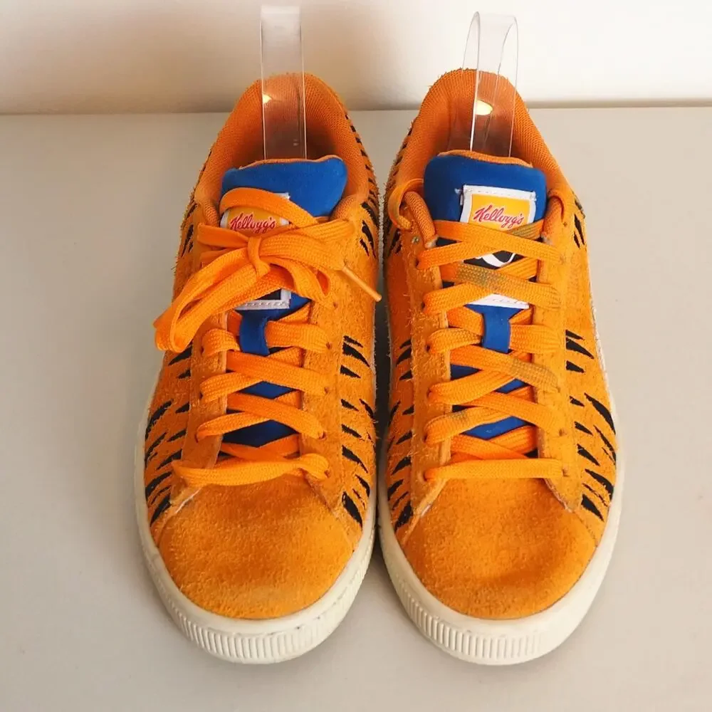 Puma X Tony The Tiger 388020-01 Youth Suede Orange Casual‎ Shoes Sneakers Size 5 - Picture 2 of 12